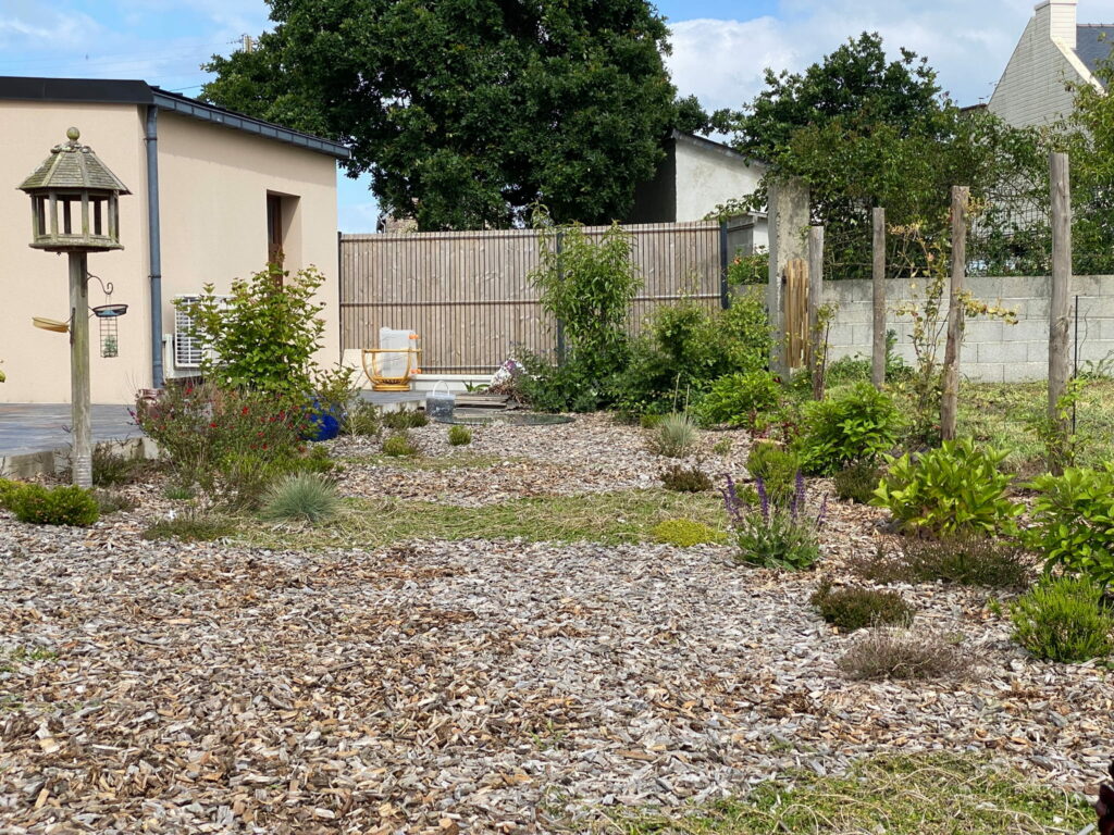 jardin de paillage sans tonte à Plouézec